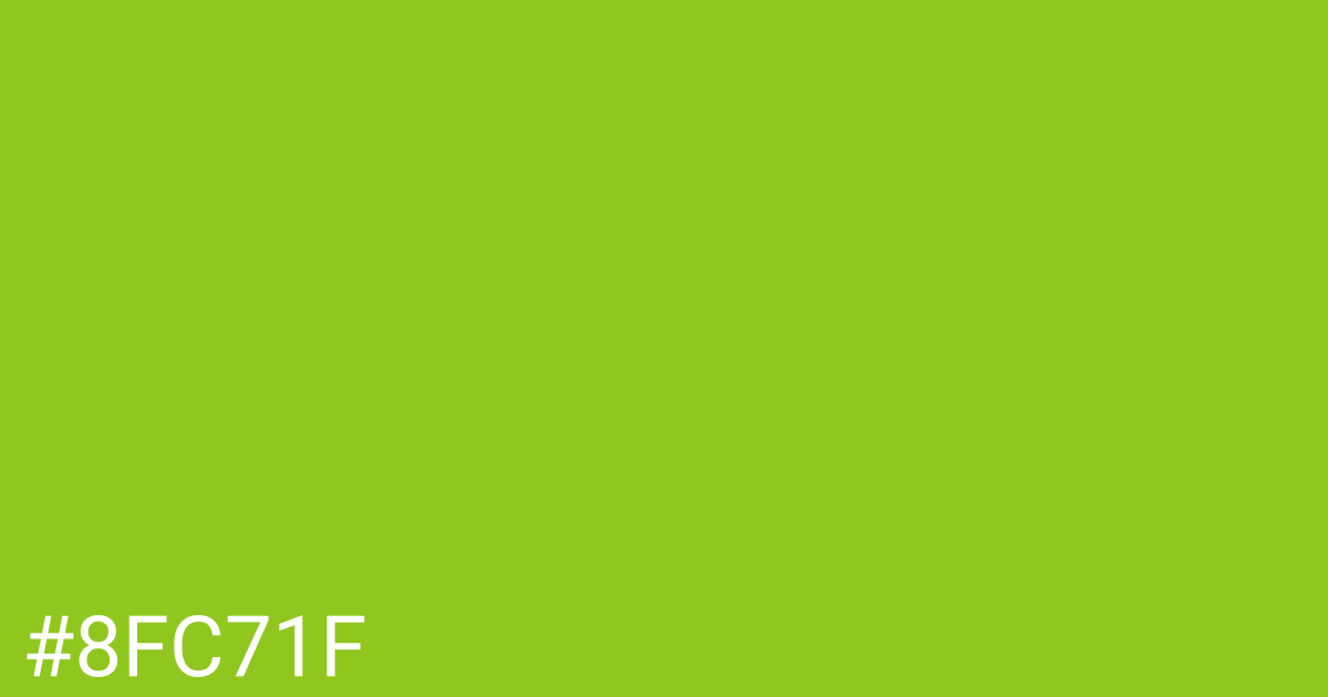Hex color #8fc71f graphic