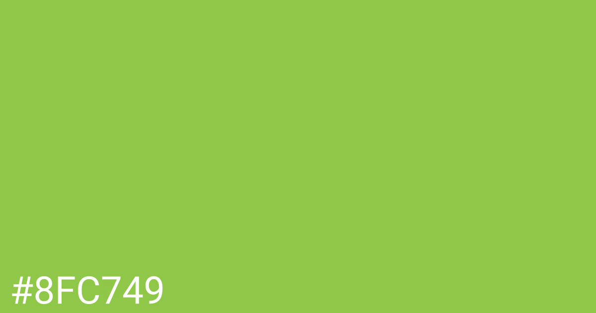 Hex color #8fc749 graphic