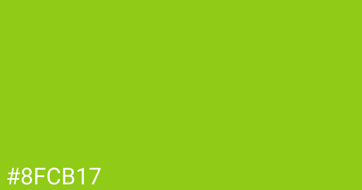 Hex color #8fcb17 graphic