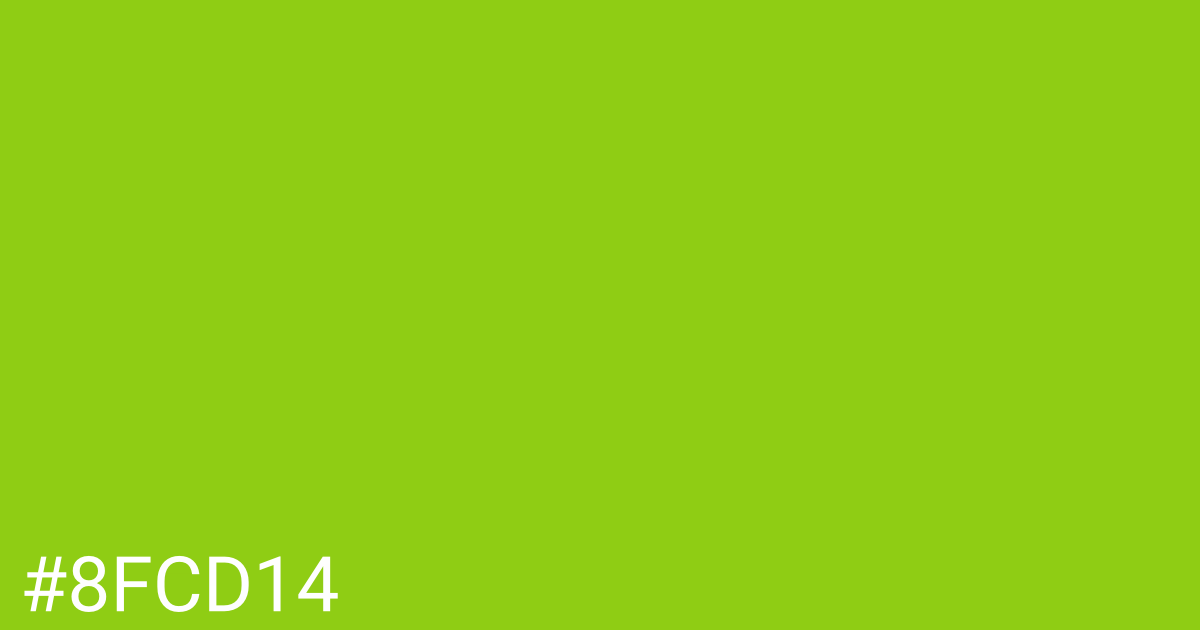 Hex color #8fcd14 graphic