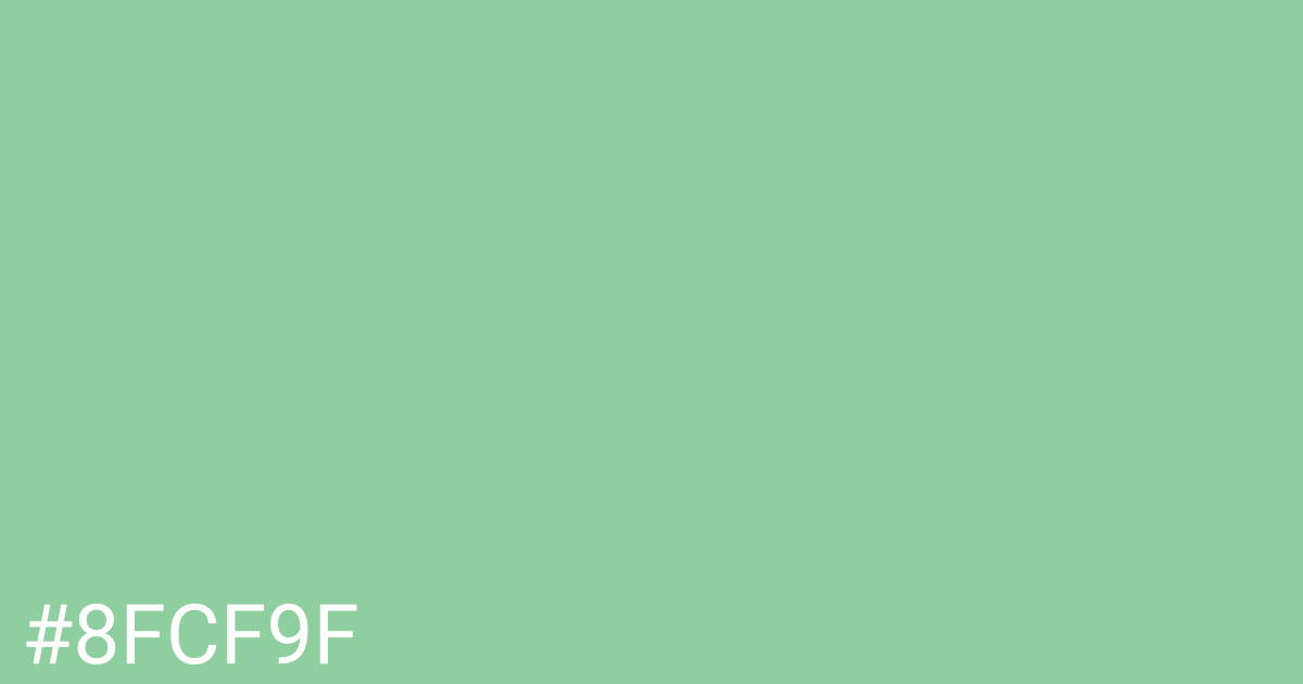 Hex color #8fcf9f graphic