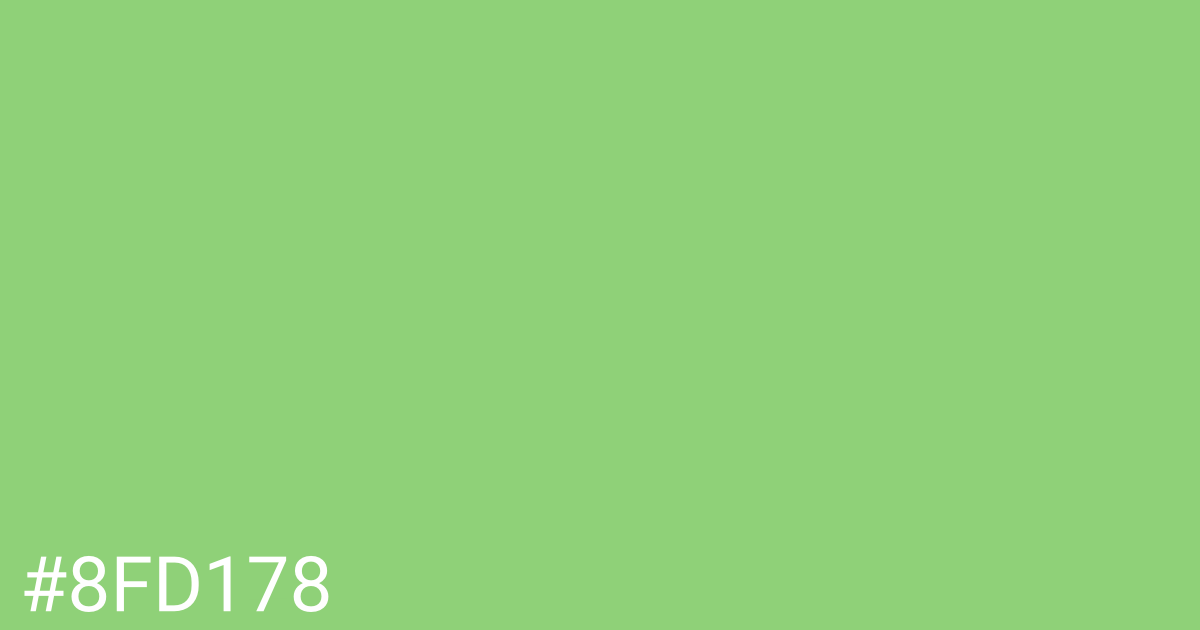 Hex color #8fd178 graphic