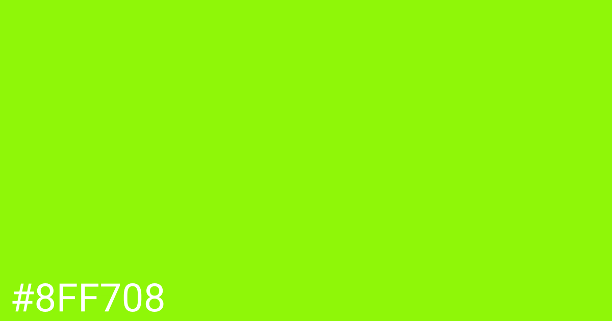 Hex color #8ff708 graphic