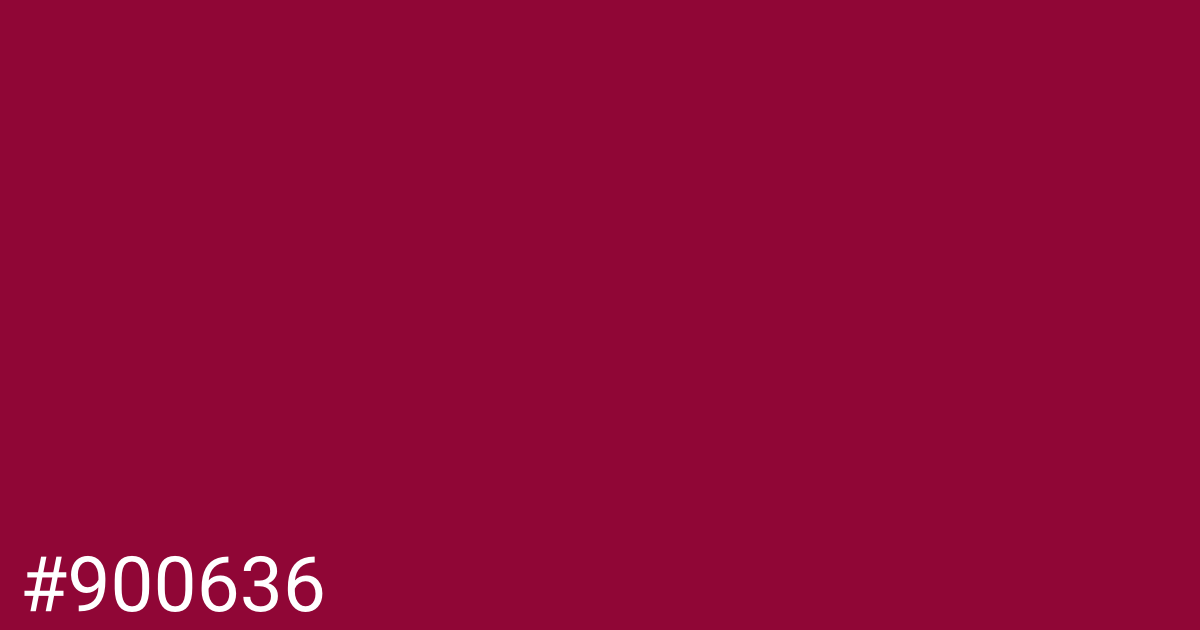 Hex color #900636 graphic