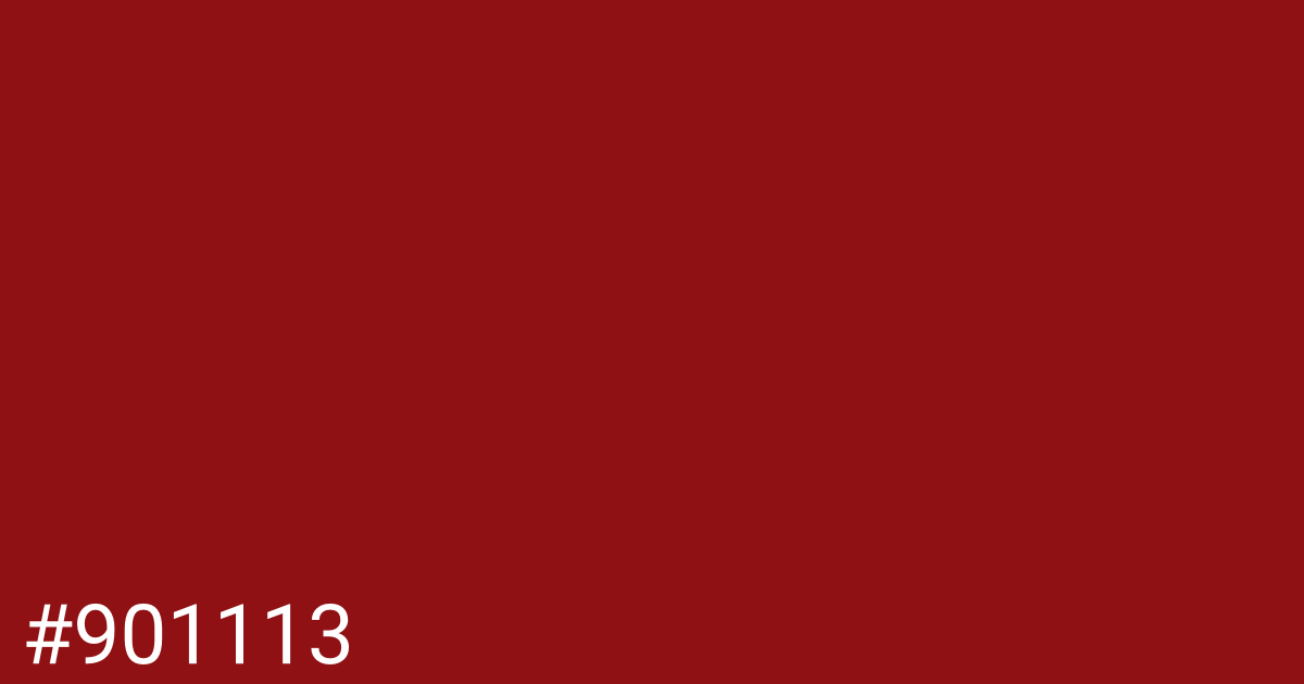 Hex color #901113 graphic