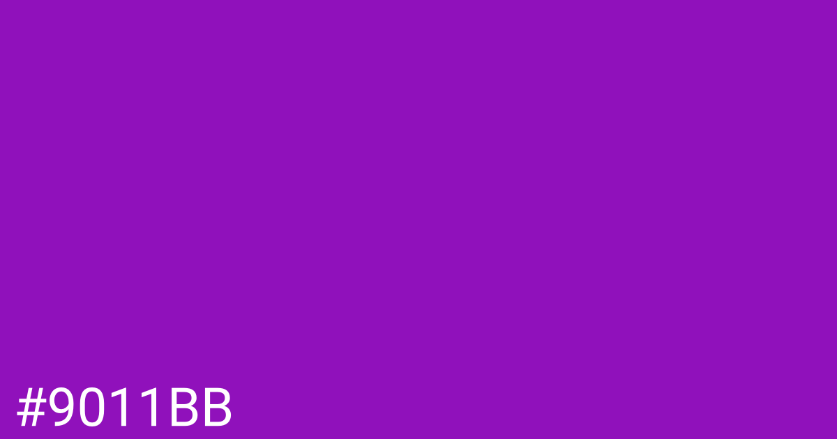 Hex color #9011bb graphic