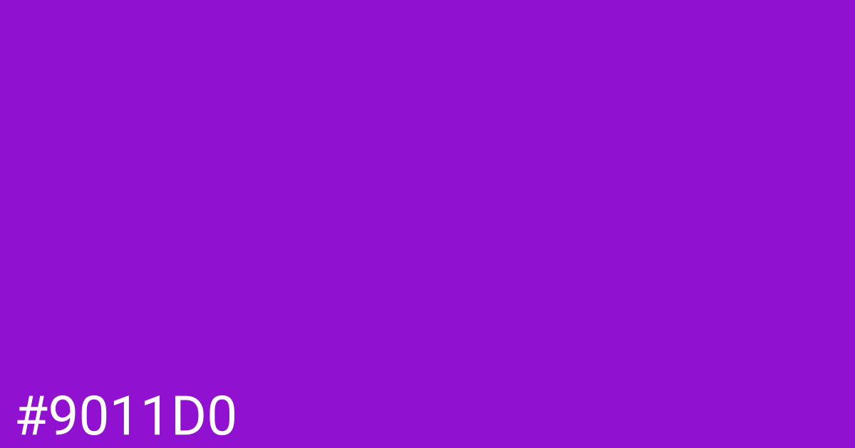 Hex color #9011d0 graphic