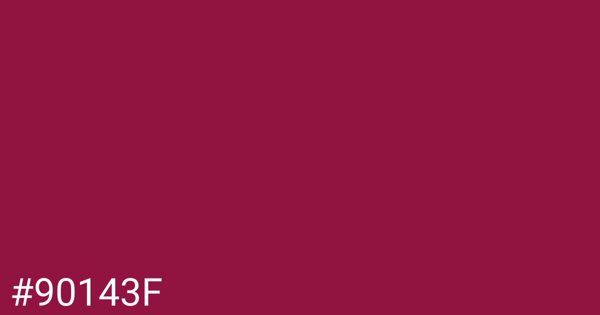 Hex color #90143f graphic