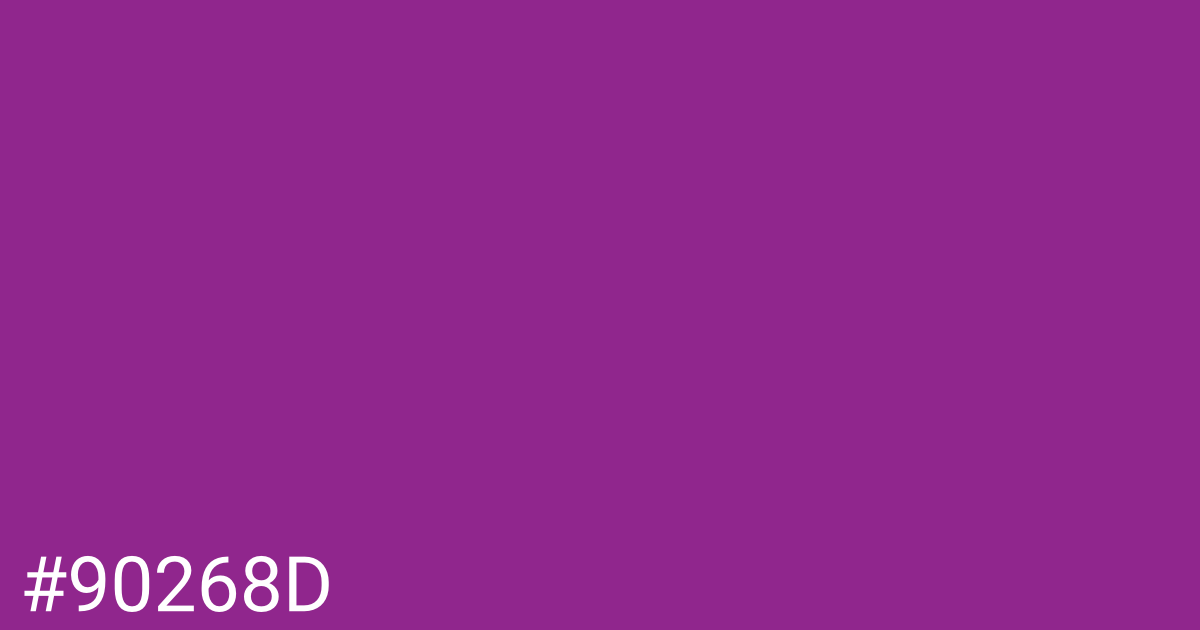 Hex color #90268d graphic