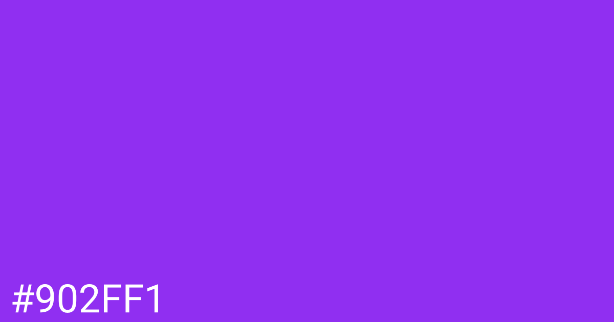 Hex color #902ff1 graphic