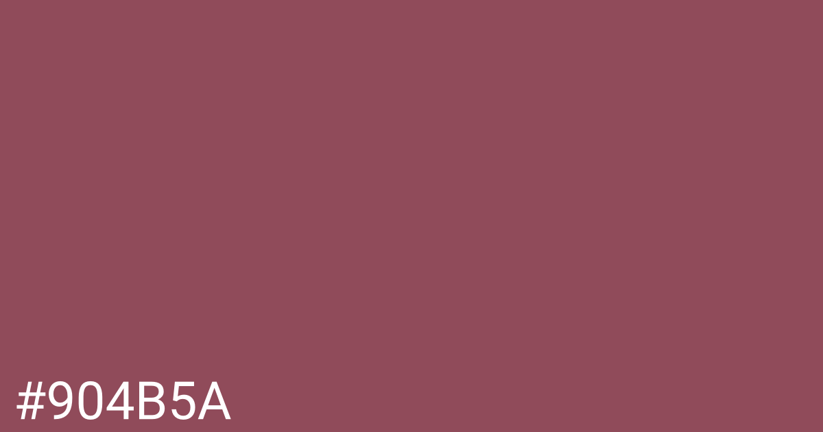 Hex color #904b5a graphic