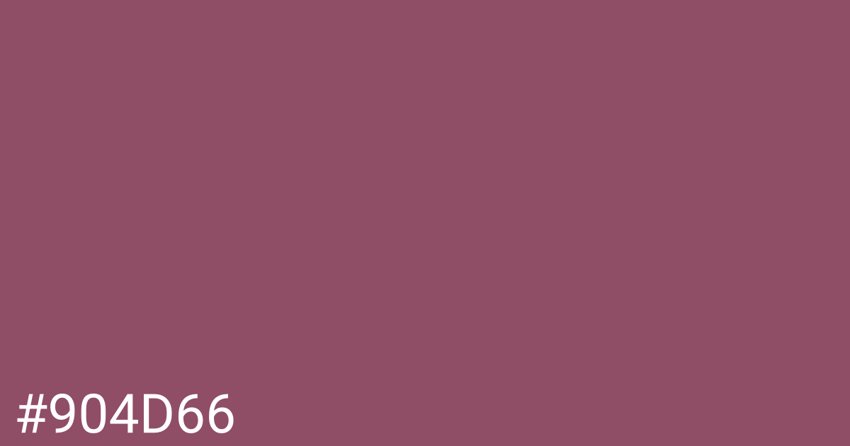 Hex color #904d66 graphic