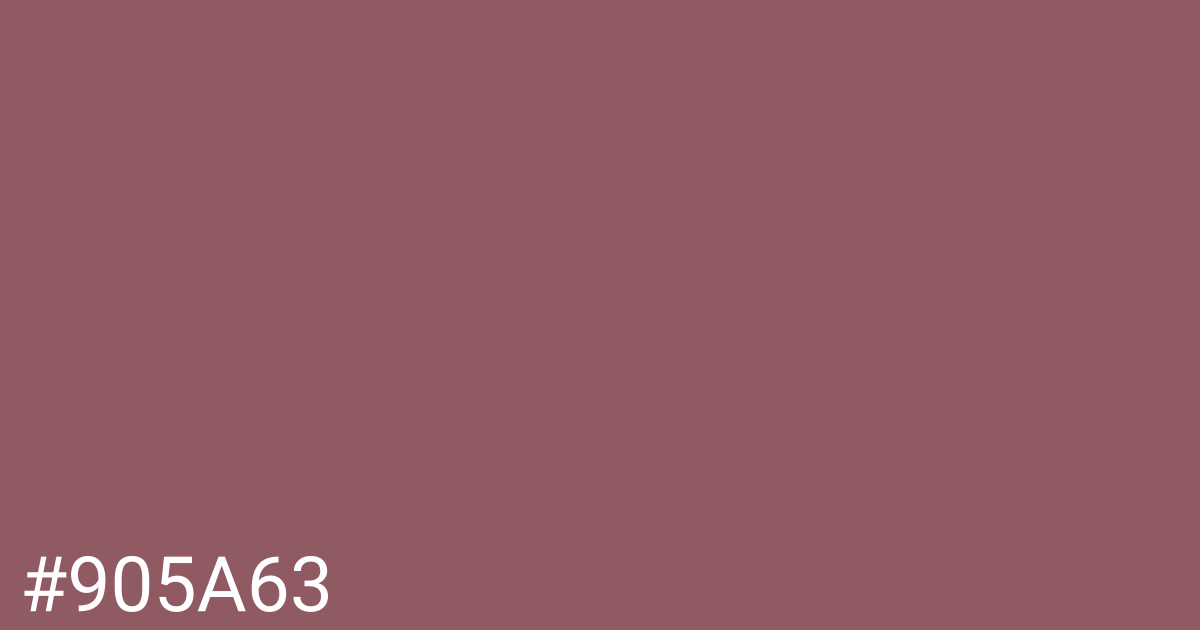 Hex color #905a63 graphic