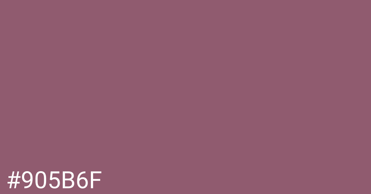 Hex color #905b6f graphic