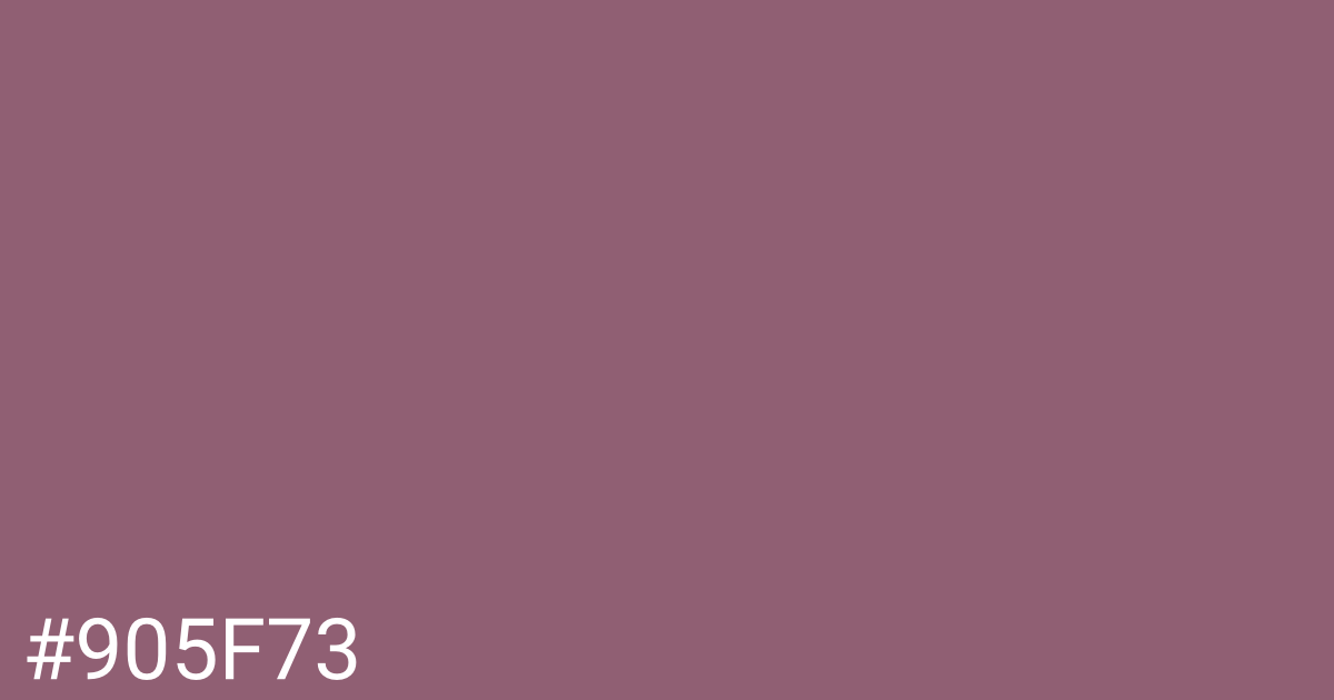 Hex color #905f73 graphic