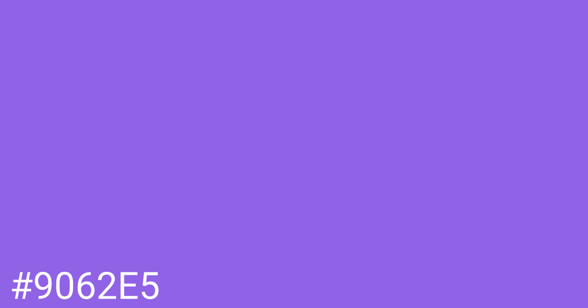 Hex color #9062e5 graphic