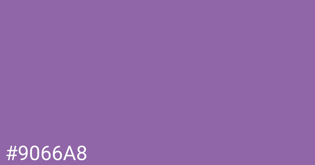 Hex color #9066a8 graphic