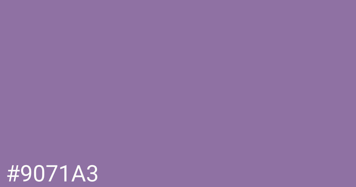 Hex color #9071a3 graphic