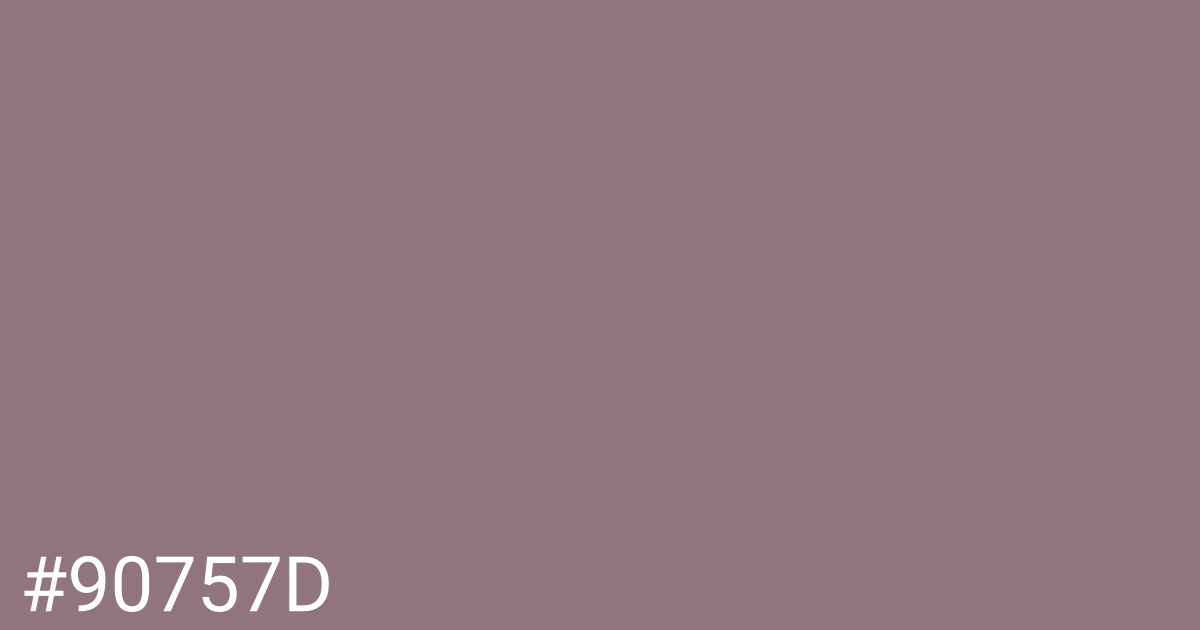 Hex color #90757d graphic