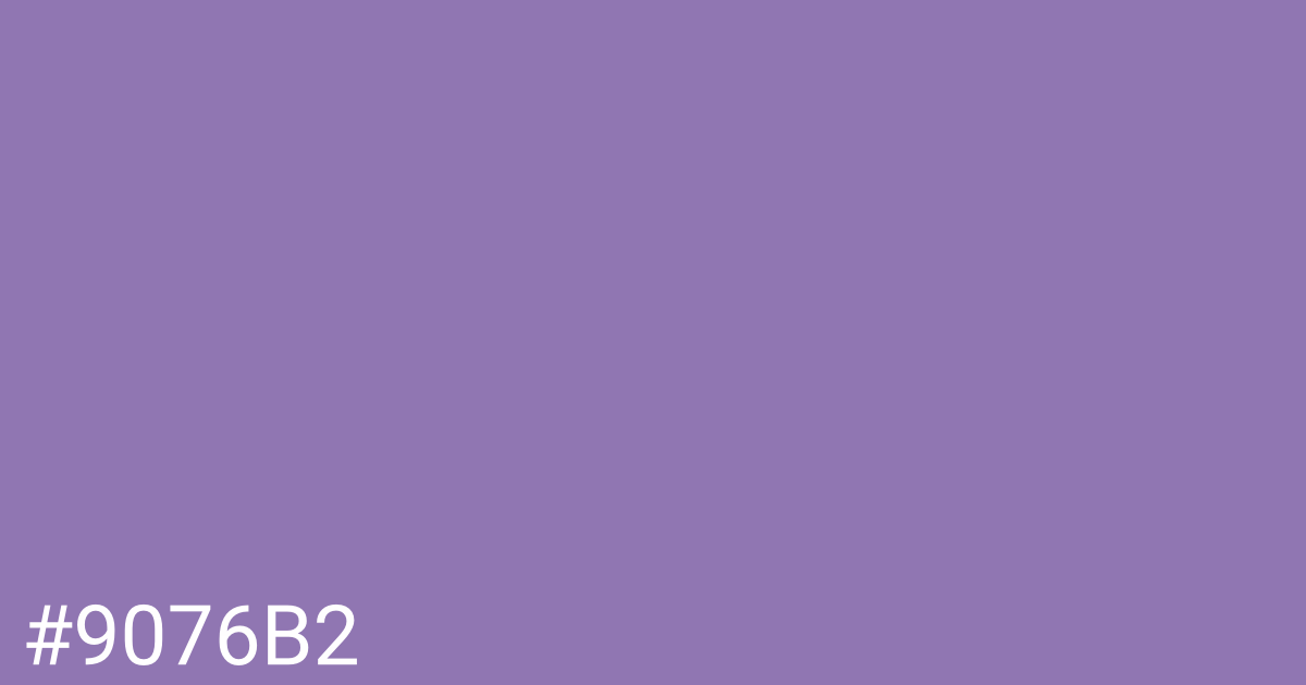 Hex color #9076b2 graphic