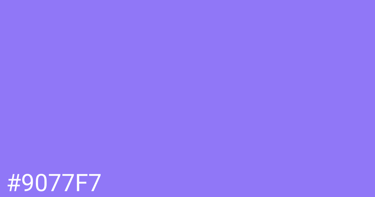 Hex color #9077f7 graphic