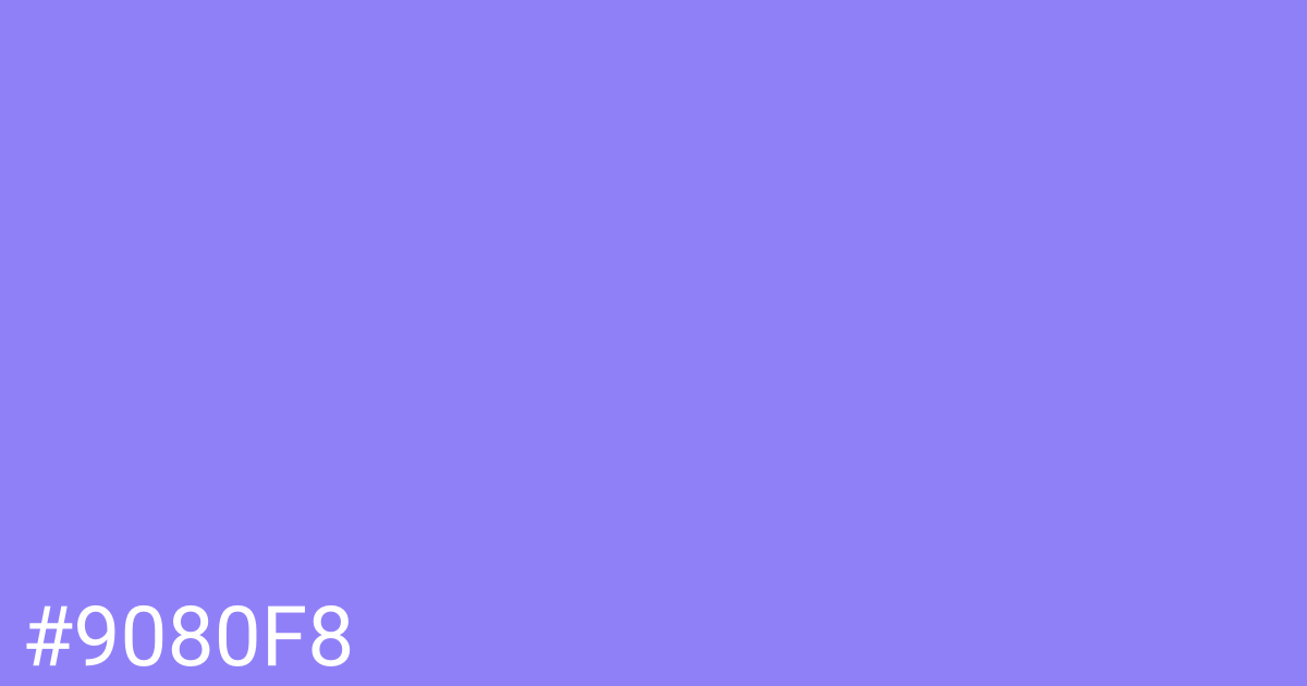 Hex color #9080f8 graphic