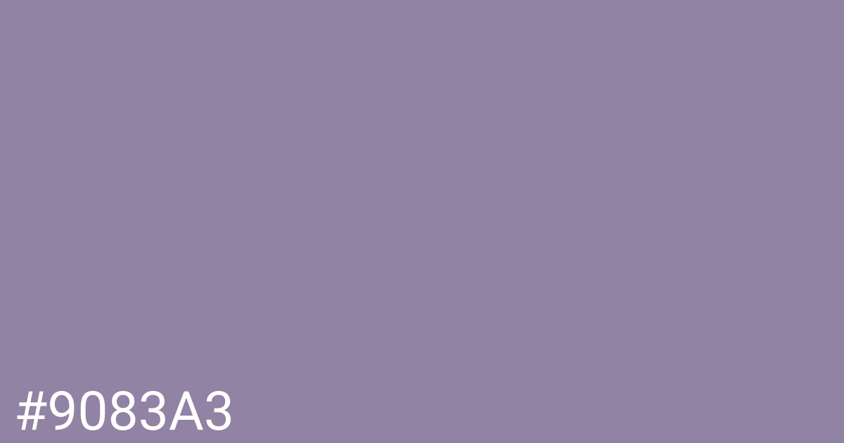 Hex color #9083a3 graphic