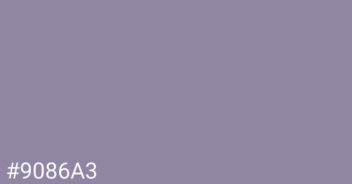 Hex color #9086a3 graphic