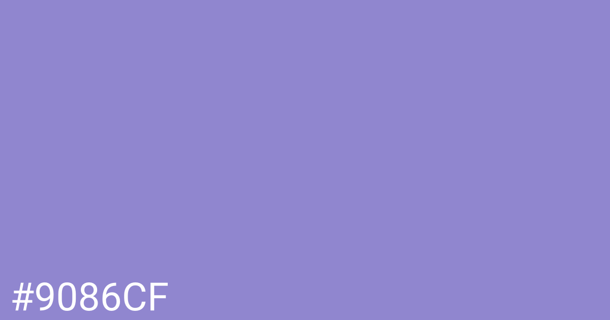 Hex color #9086cf graphic