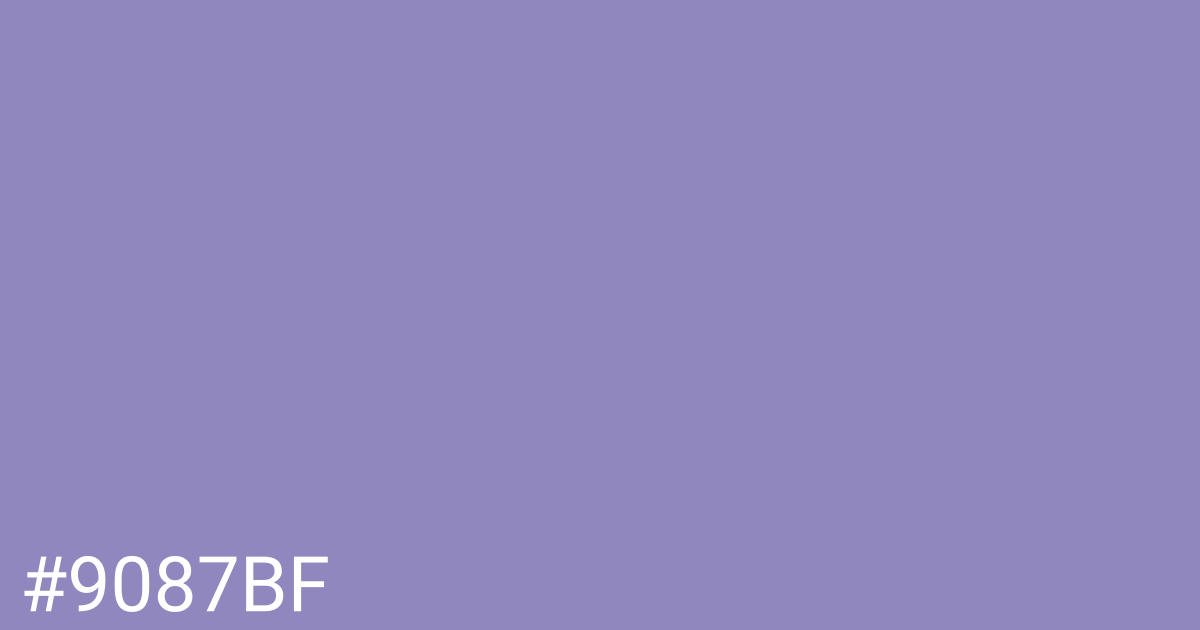 Hex color #9087bf graphic