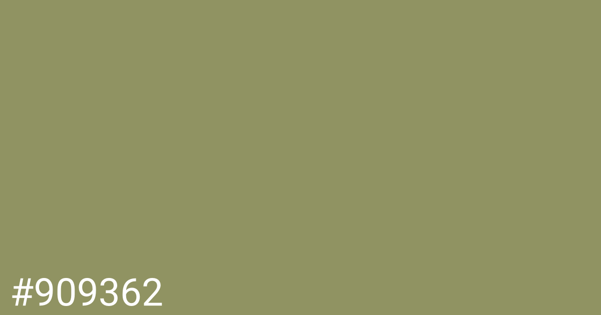 Hex color #909362 graphic