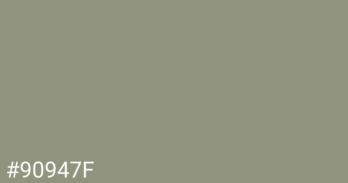 Hex color #90947f graphic