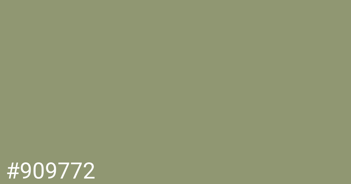 Hex color #909772 graphic