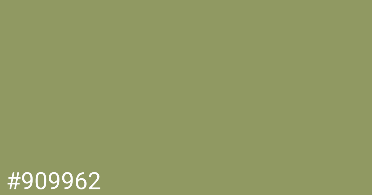 Hex color #909962 graphic