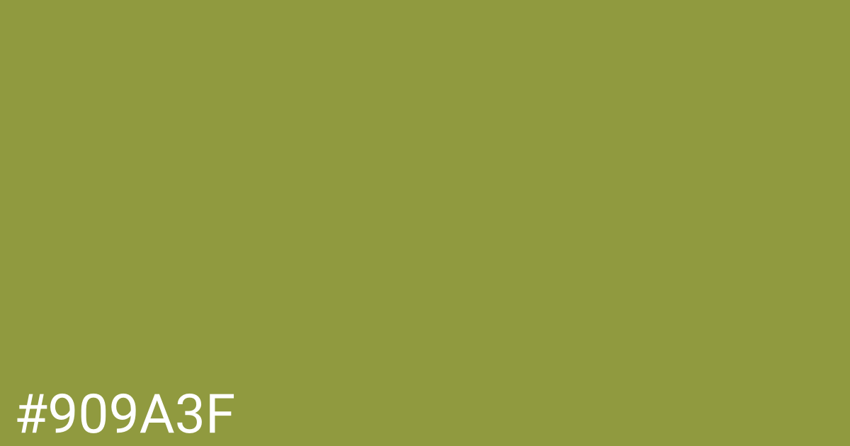 Hex color #909a3f graphic