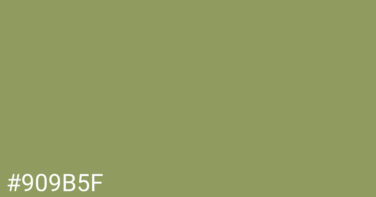 Hex color #909b5f graphic