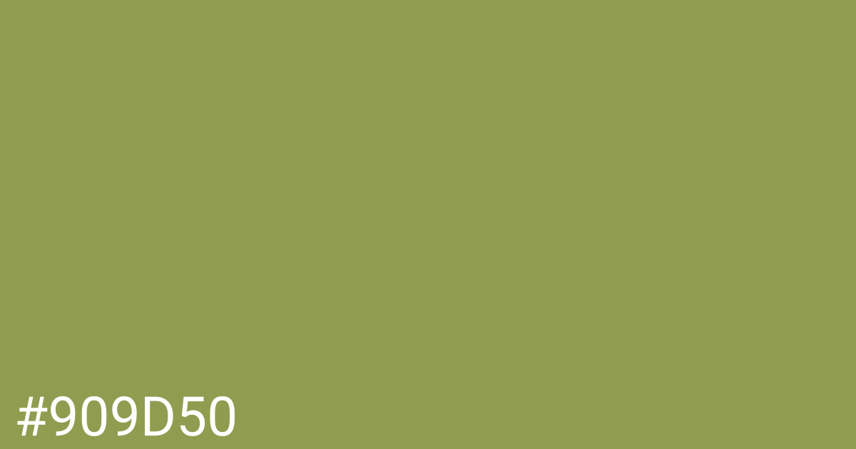 Hex color #909d50 graphic