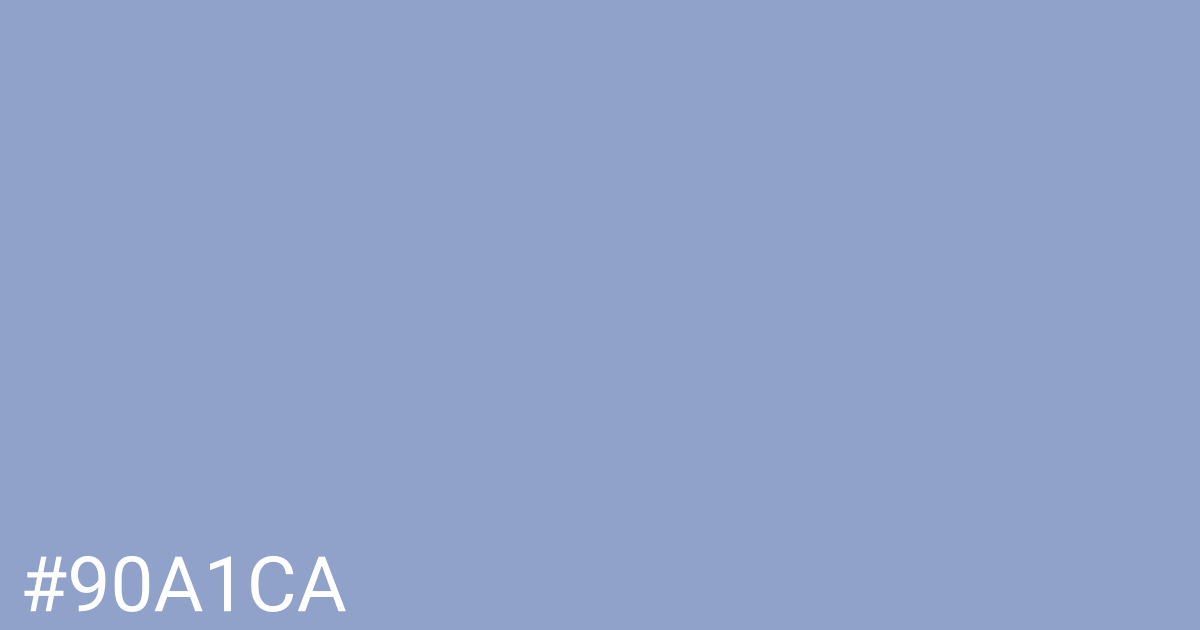 Hex color #90a1ca graphic