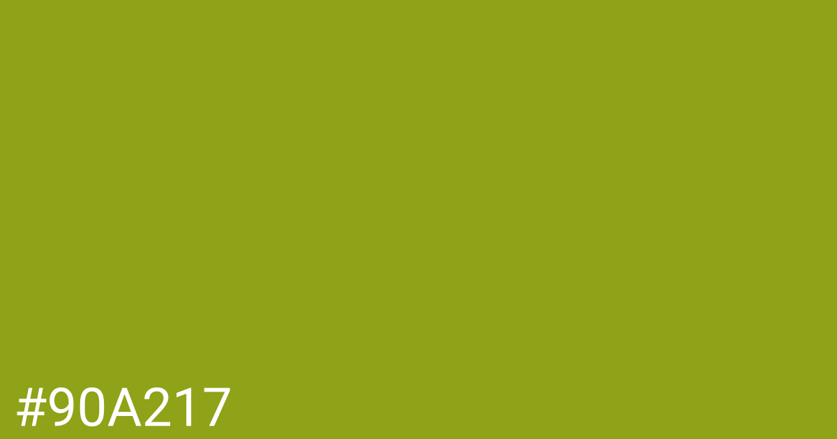 Hex color #90a217 graphic