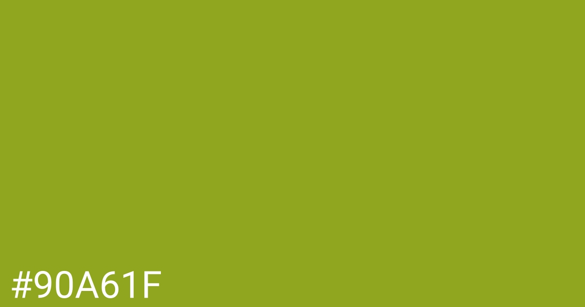 Hex color #90a61f graphic