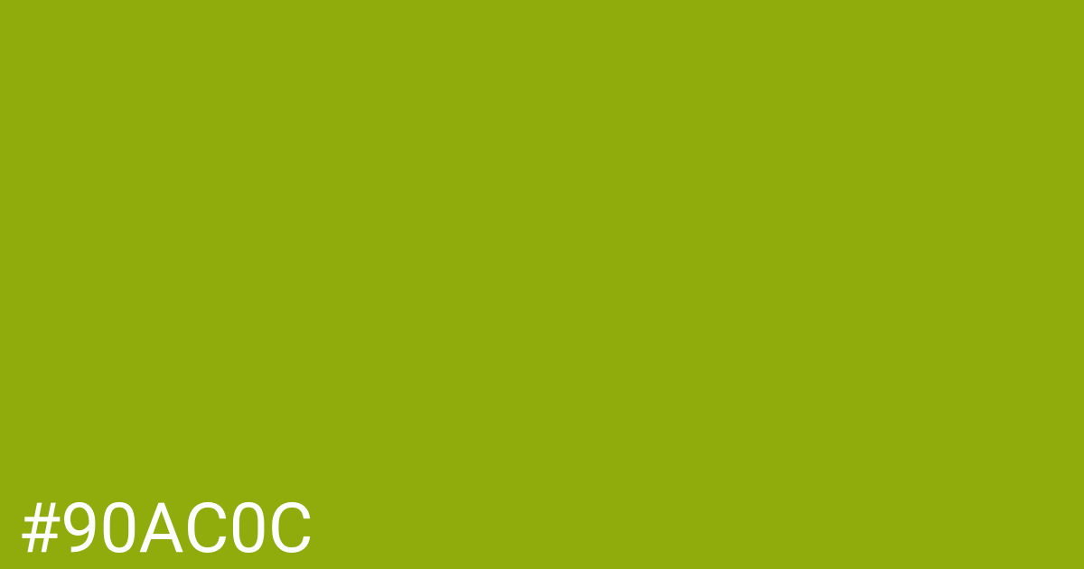 Hex color #90ac0c graphic