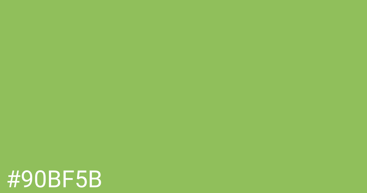 Hex color #90bf5b graphic