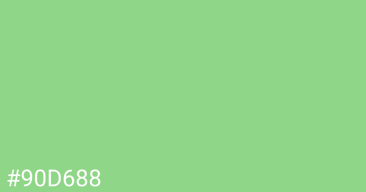 Hex color #90d688 graphic