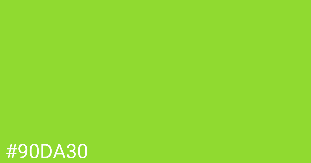 Hex color #90da30 graphic