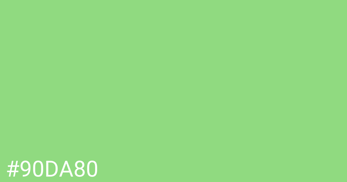 Hex color #90da80 graphic