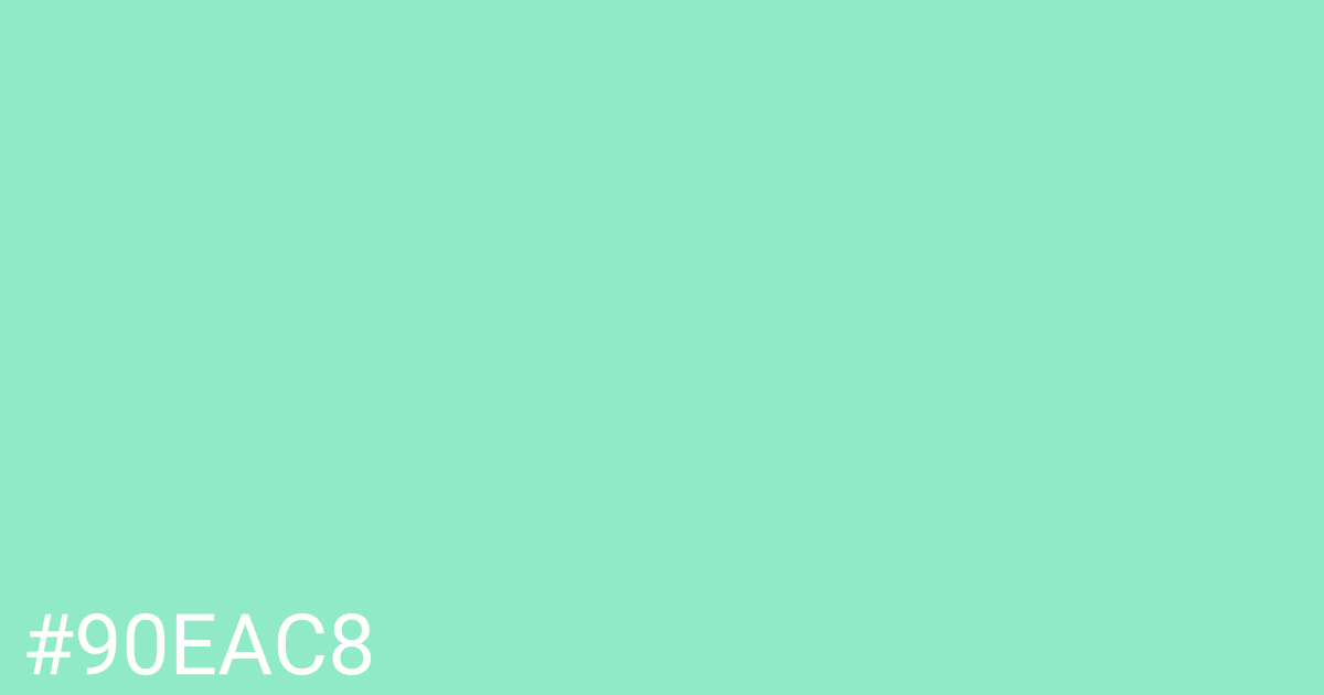 Hex color #90eac8 graphic