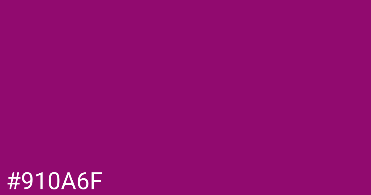 Hex color #910a6f graphic