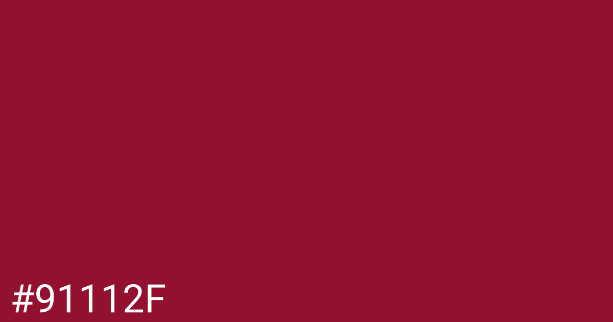 Hex color #91112f graphic