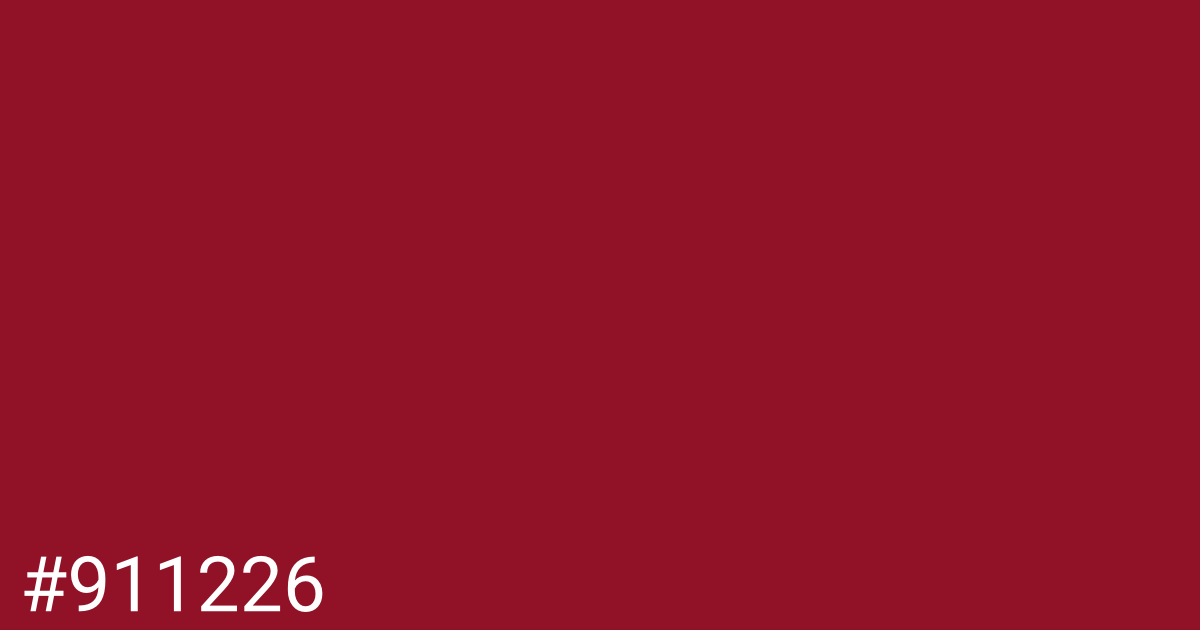 Hex color #911226 graphic
