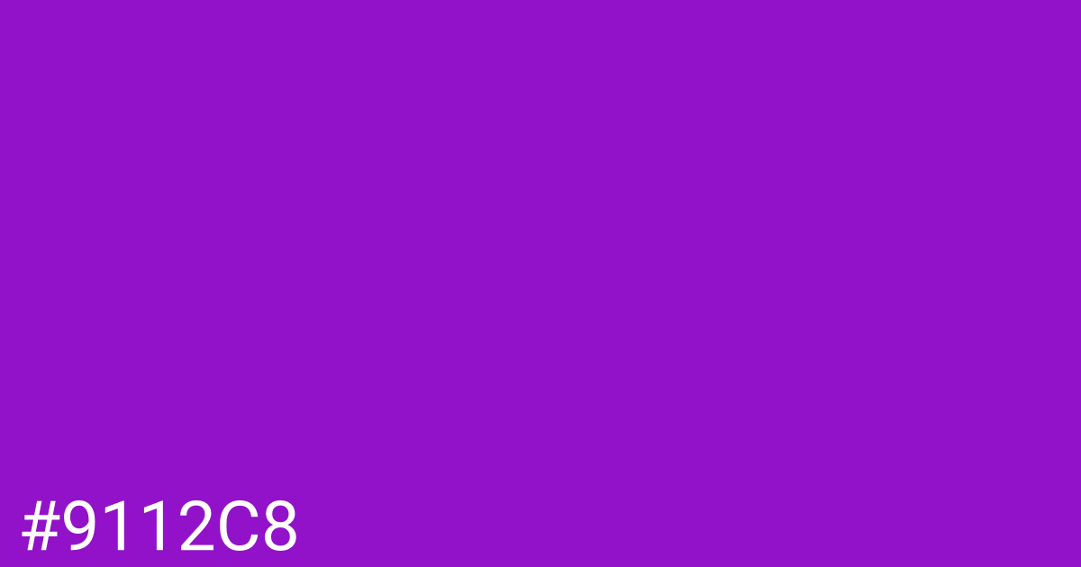 Hex color #9112c8 graphic